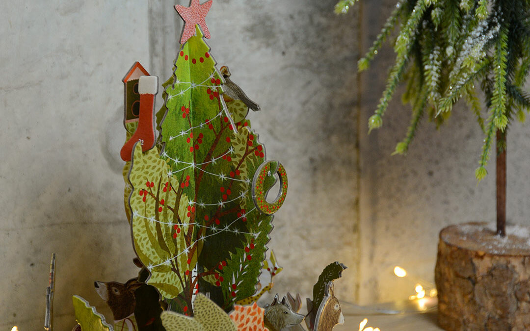 3d christmas tree advent calendar portrait