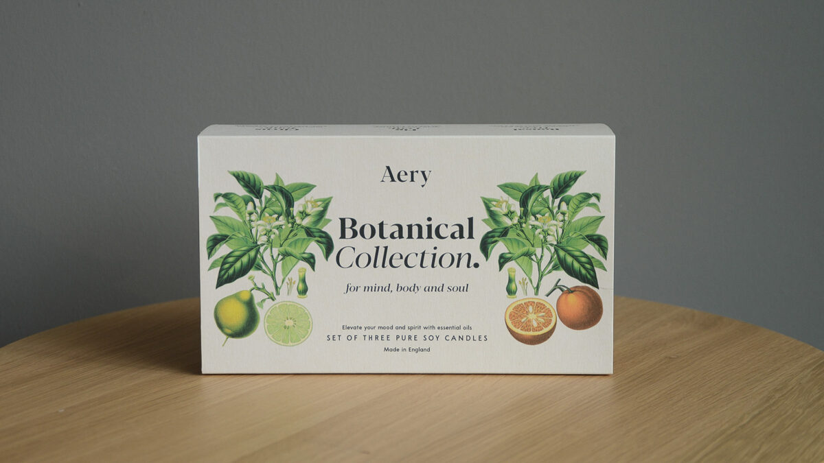 Botanical collection gift set of 3 scented candles