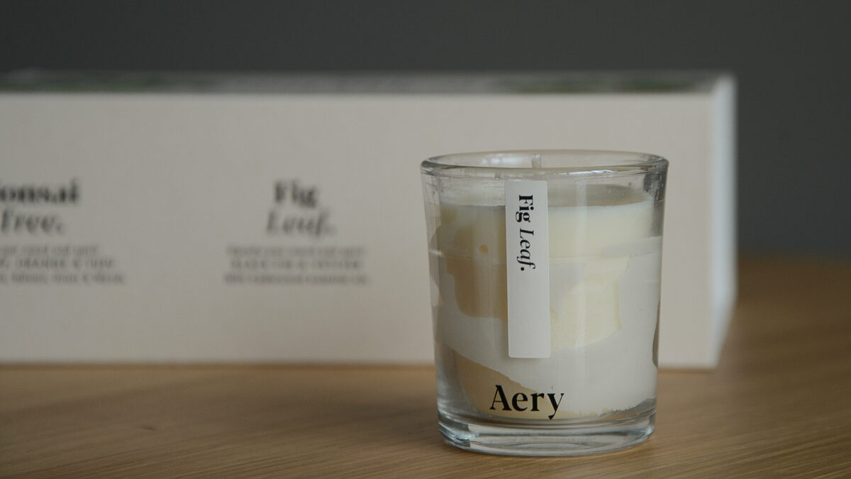 Aery Botanical Candle Gift Set Close up