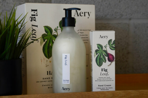 Hand wash and hand cream set in Fig leaf scent