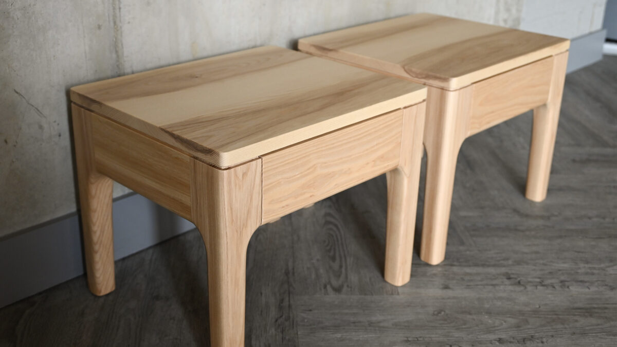 QUICK SHIP Ash Camden Bedside Drawer Tables - Image 2