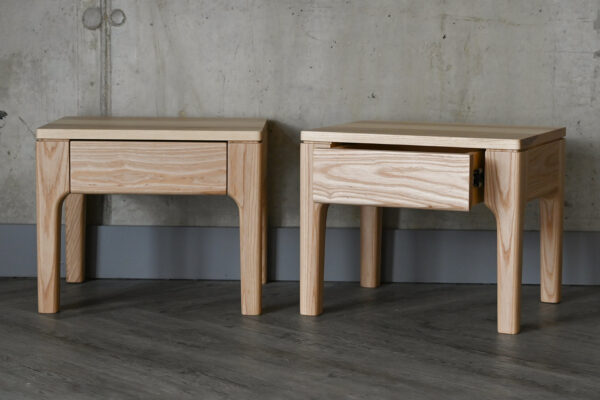 QUICK SHIP Ash Camden Bedside Drawer Tables