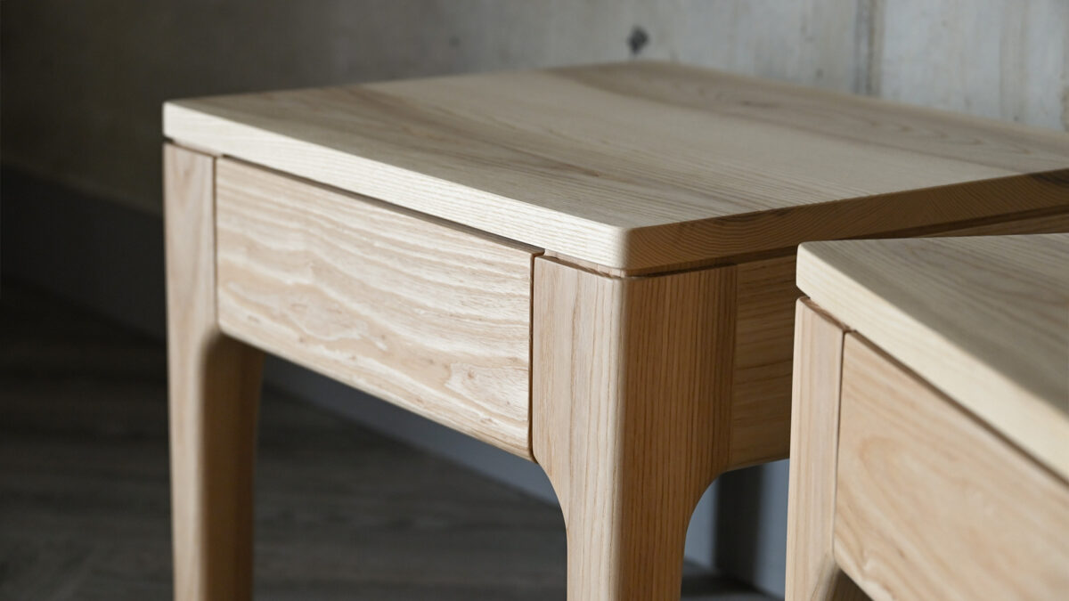 QUICK SHIP Ash Camden Bedside Drawer Tables - Image 8