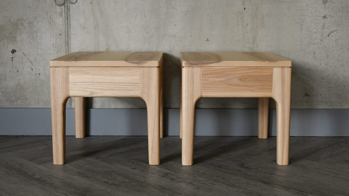 QUICK SHIP Ash Camden Bedside Drawer Tables - Image 7