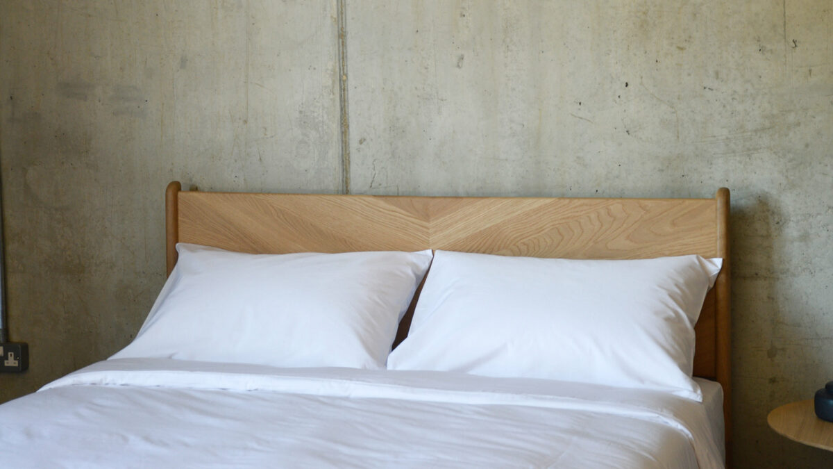 Environmentally friendly bedding made from Bamboo fibres shown in white