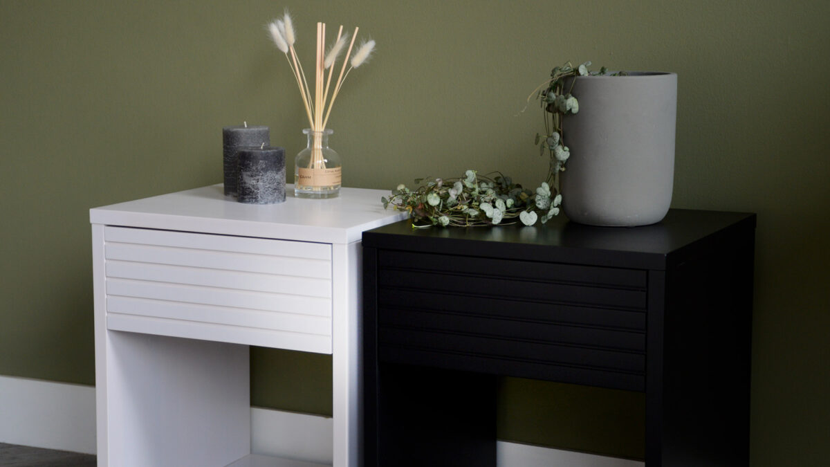 Birch Groove Effect Emma Tables Both Drawer Detail