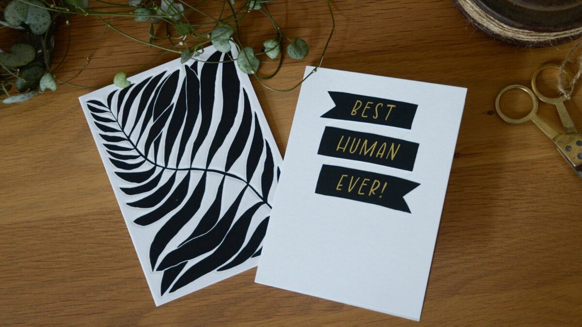 Black Gold Best Human Ever Leaf Flat Lay