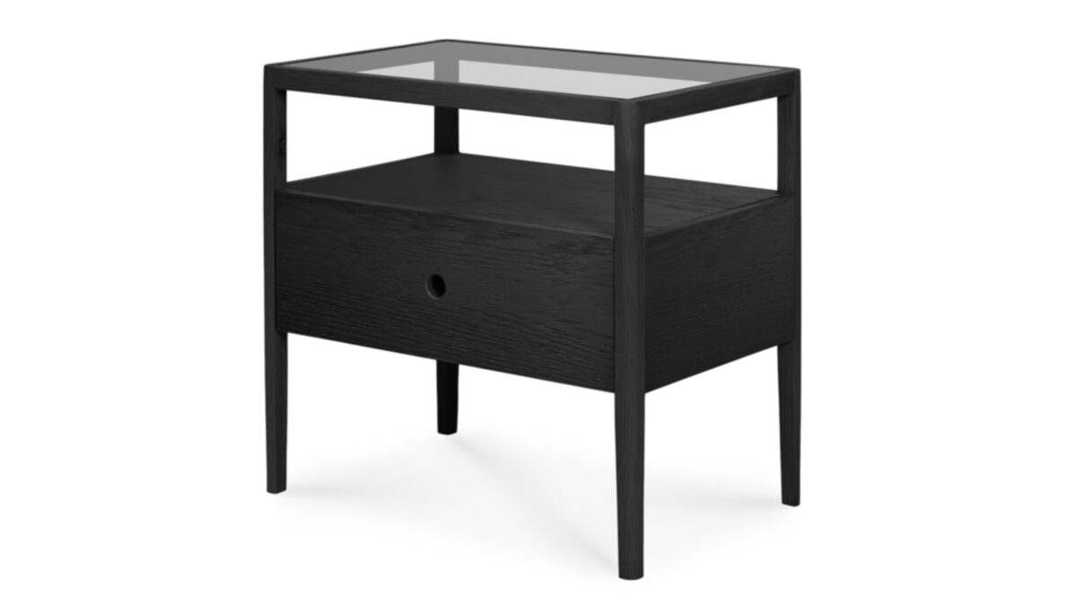 Black Oak Spindle nightstand 3Q