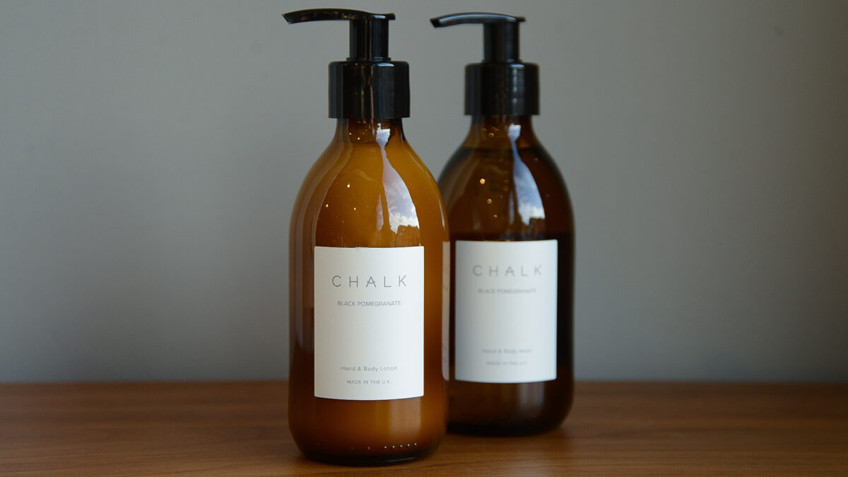 Black Pomergranate Chalk Wash and Lotion set