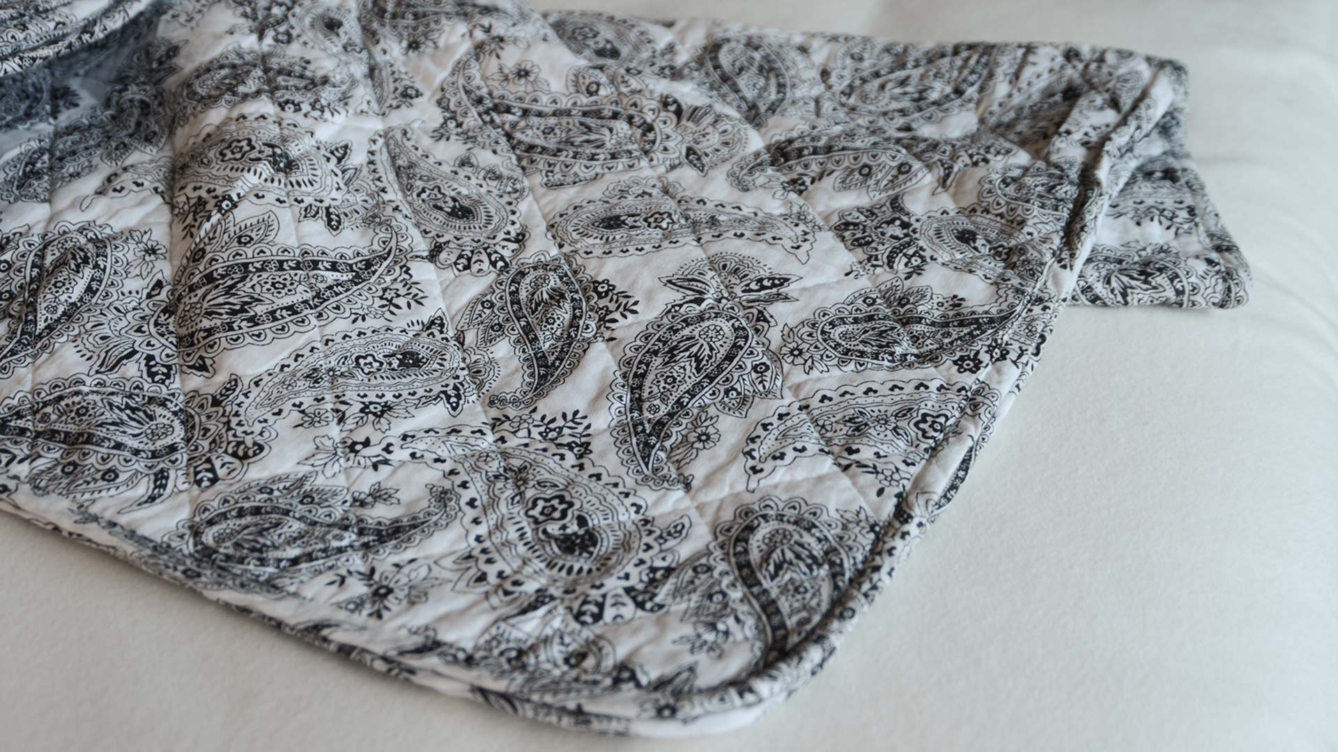 Colourful Quilted Throws with Paisley Print Natural Bed Company