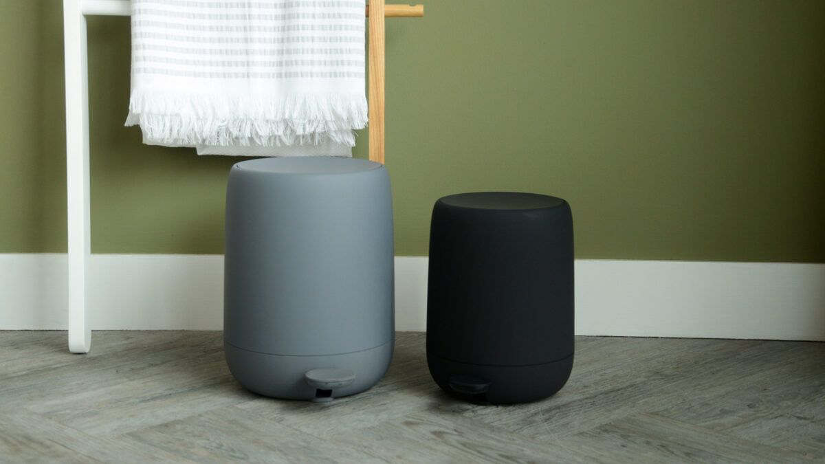 Blomus Pedal Bins Grey and Black