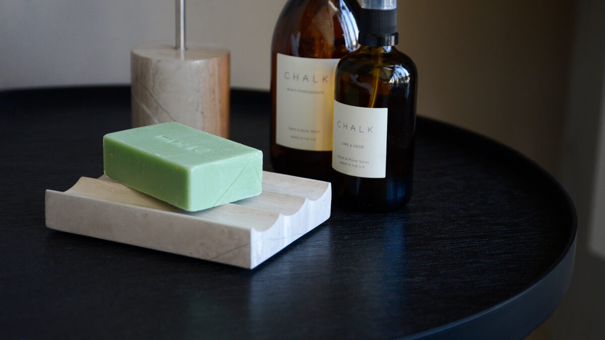 Blomus marble soap dish display