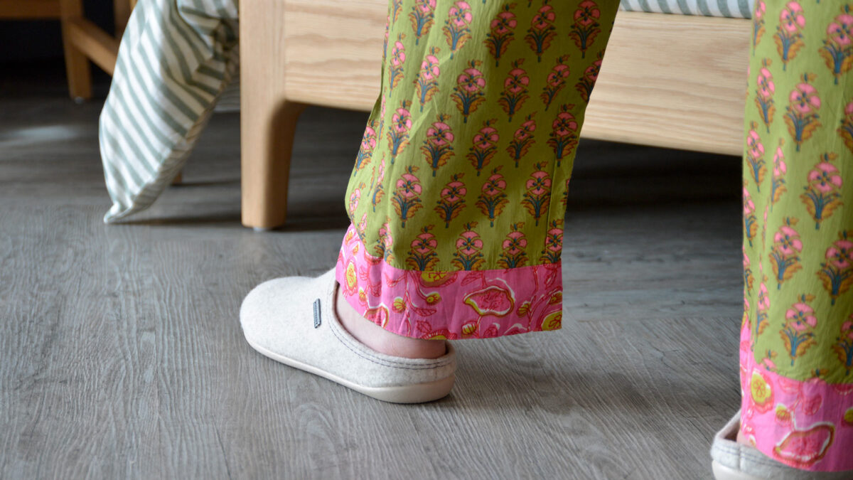 Bright Green & Pink Floral Pyjamas - Image 6