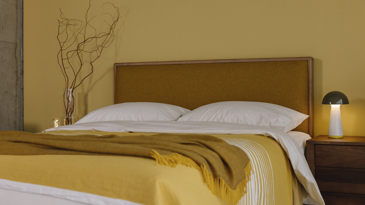 Carlisle Bed with a Wool Covered Headboard - Image 9