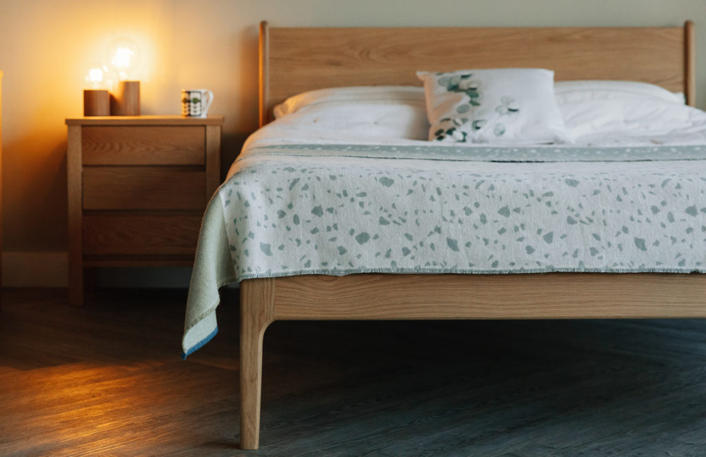 Camden handmade bed in solid oak