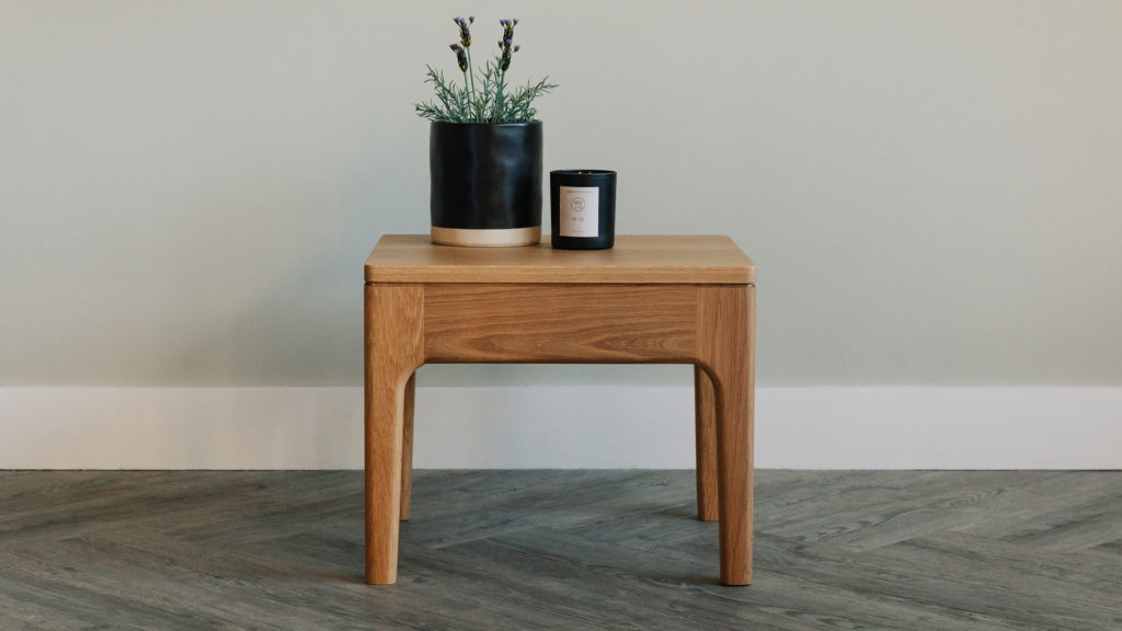 oak bedside table