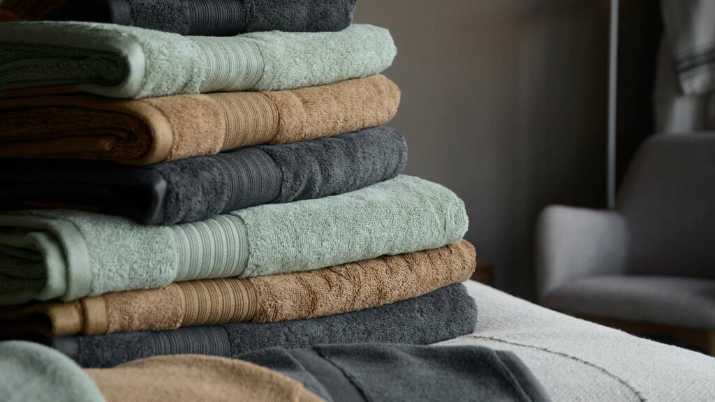 Christy Towels All Colours Stack Front