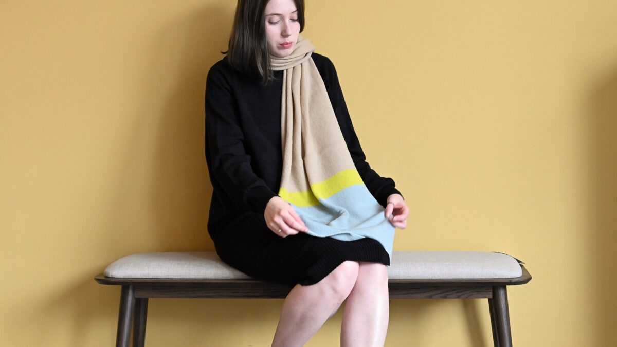 Wool & Cashmere Blend Scarves - 4 Colourways - Image 12