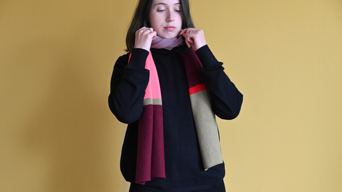 Wool & Cashmere Blend Scarves - 4 Colourways - Image 11