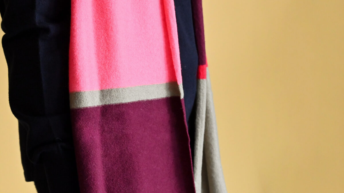 Wool & Cashmere Blend Scarves - 4 Colourways - Image 10