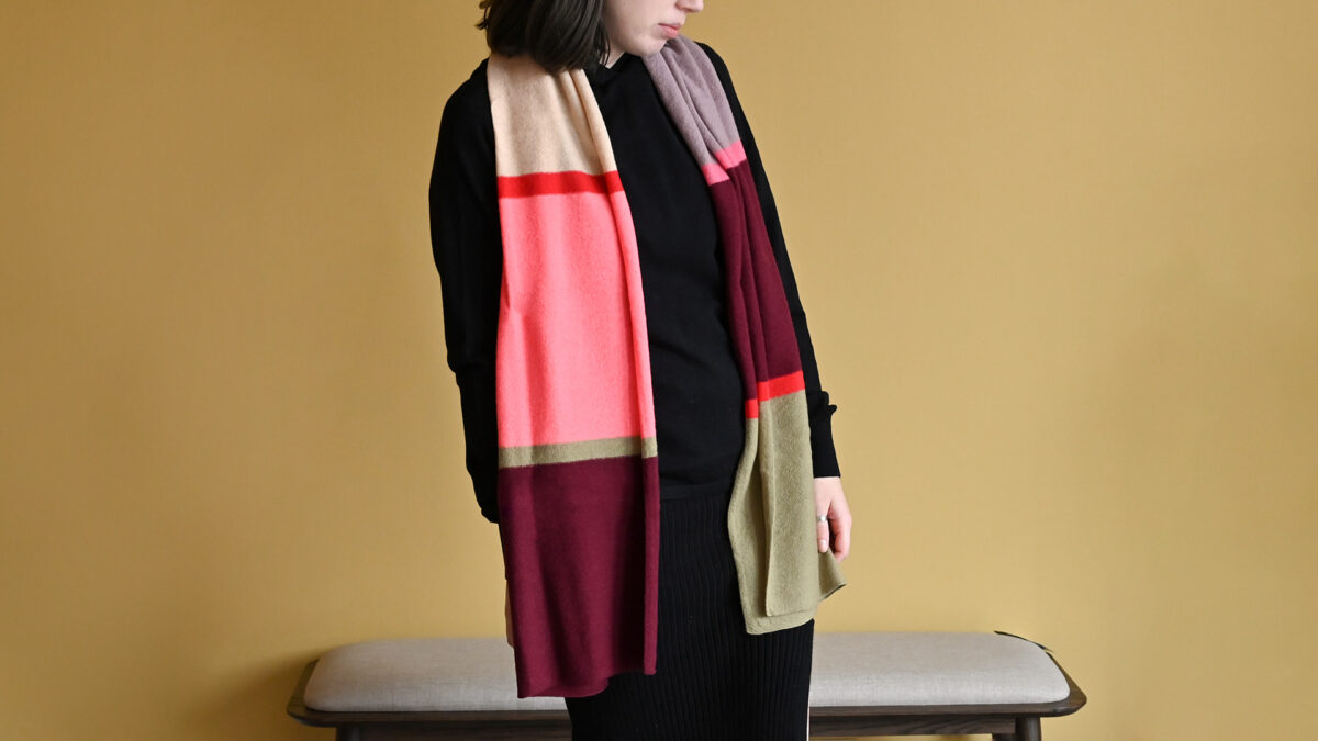 Wool & Cashmere Blend Scarves - 4 Colourways - Image 9