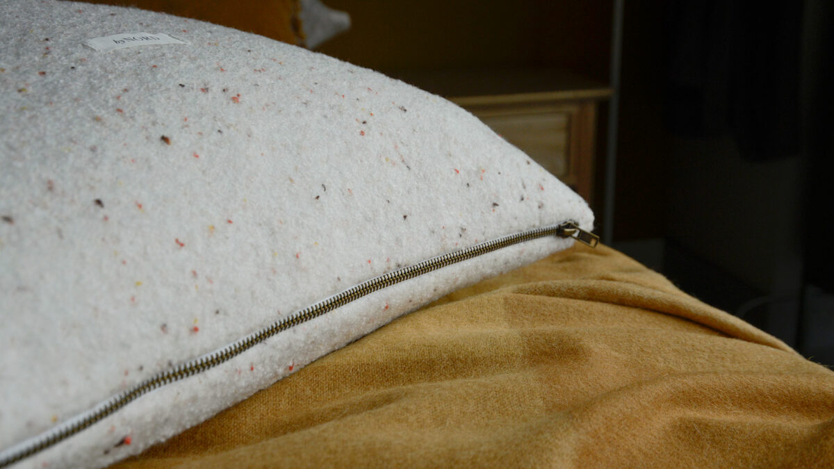 Cosy Flecked Cushion Covers Zip Detail