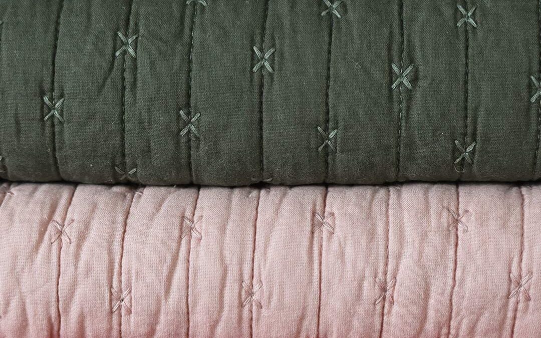 Quilted Cross Stitch Throws - 4 Colours - Image 7