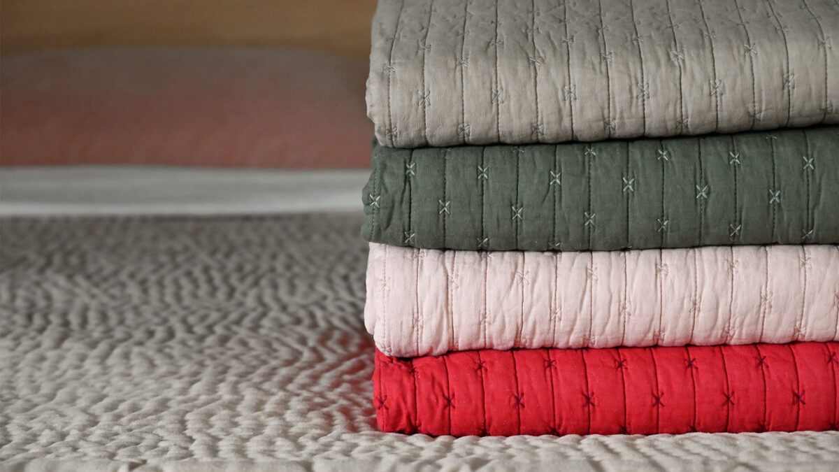 Quilted Cross Stitch Throws - 4 Colours - Image 11
