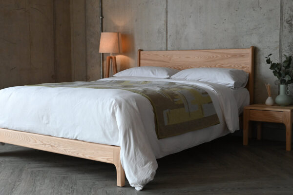 QUICK SHIP Custom Ash Bed - Kingsize Carnaby