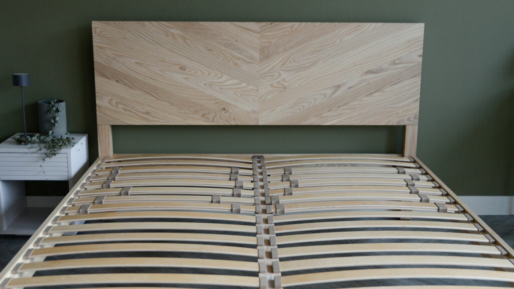 Adjustable Double slat system for wider spans here on a 180cm bed frame