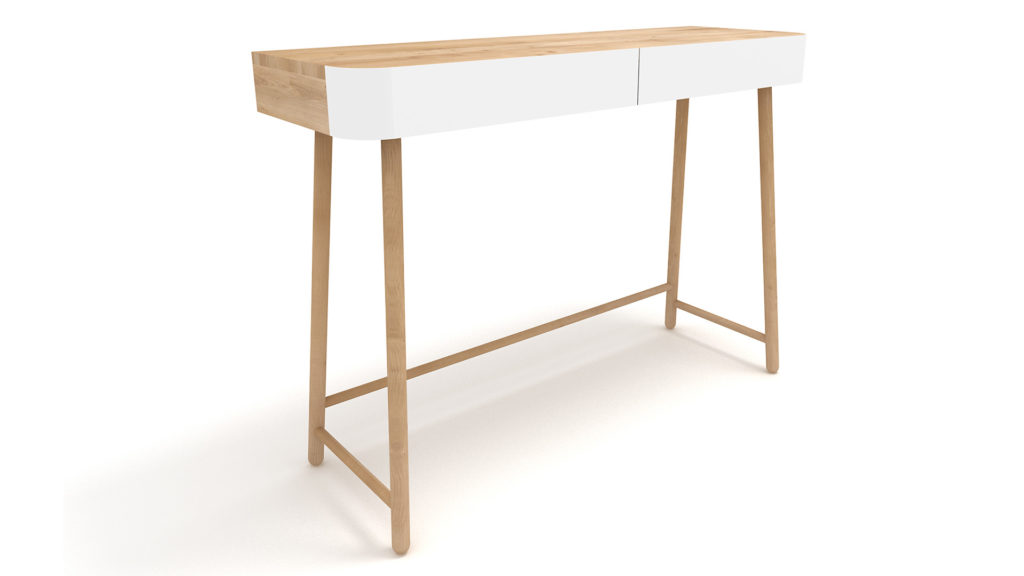 Ethnicraft-Hall-console-table-white