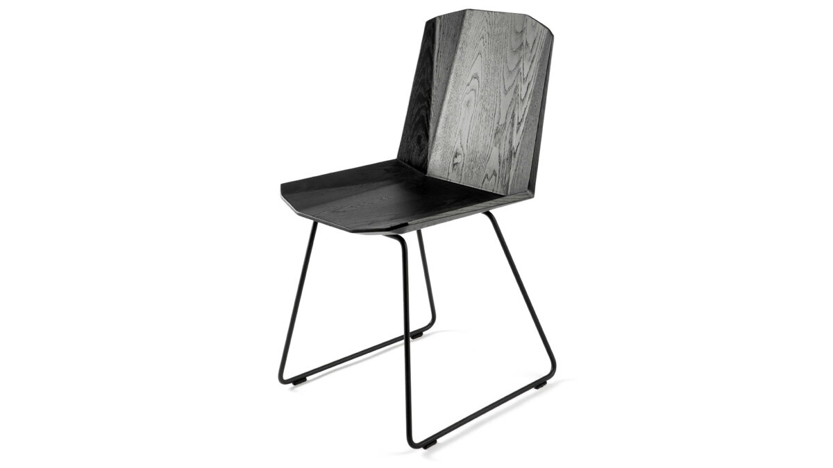 Facette black oak chair from Ethnicraft.