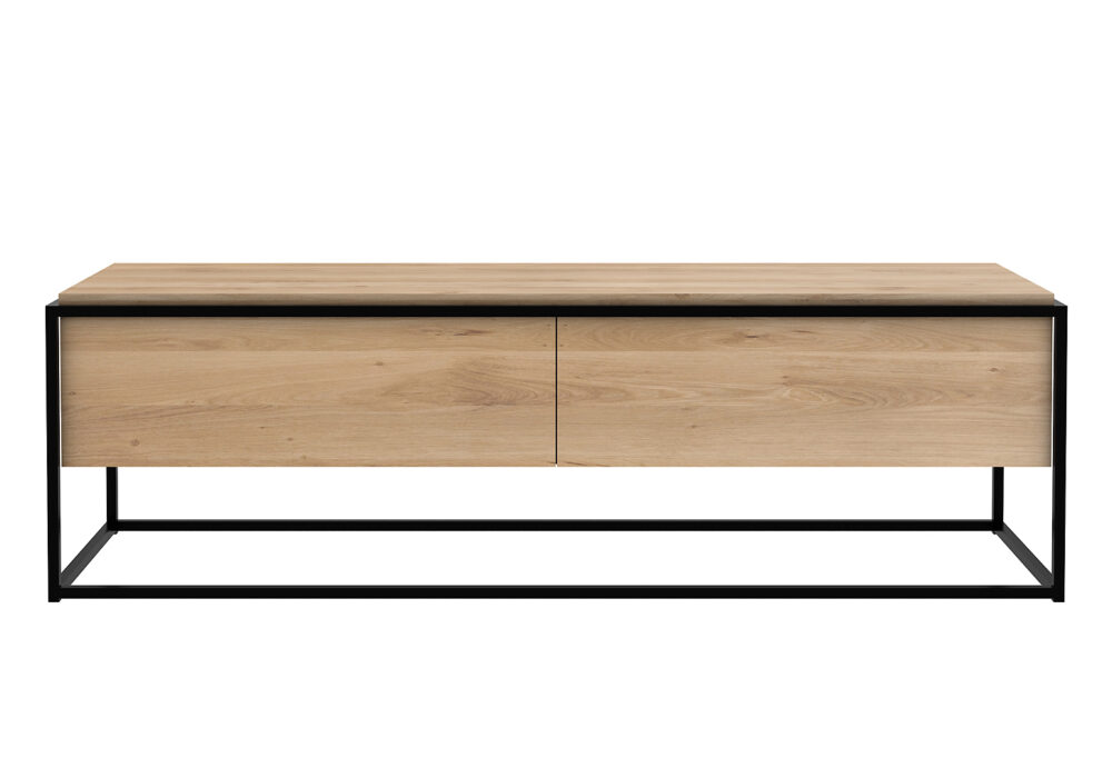 Monolit Low Oak Cupboard Ethnicraft Natural Bed Company