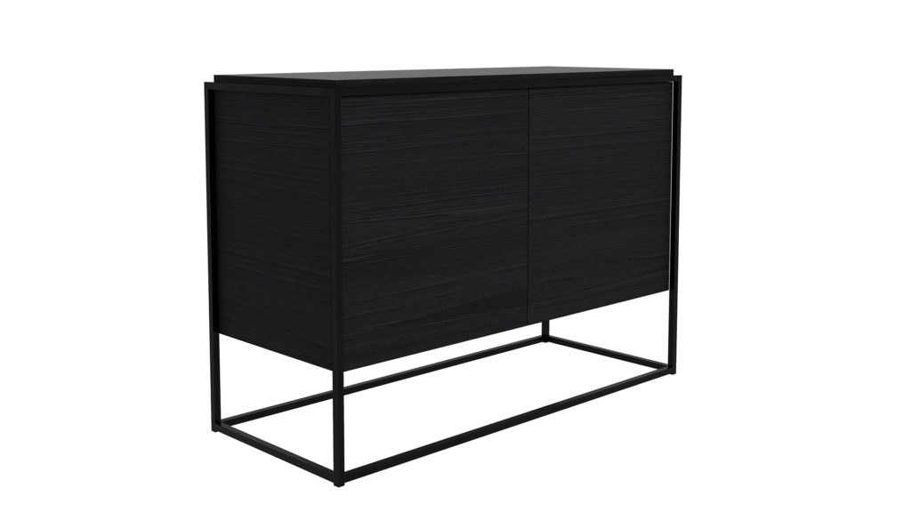 Ethnicraft-Monolit-cupboard-Black Oak black-frame