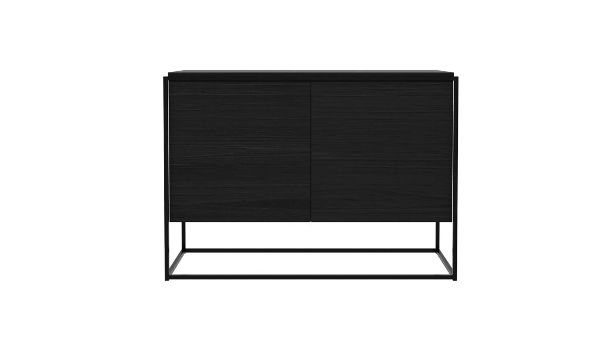 Ethnicraft Monolit sideboard Oak black front