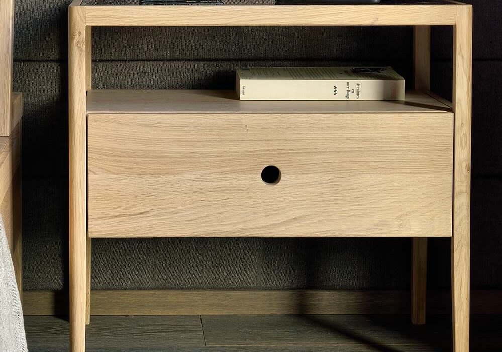 Ethnicraft Spindle bedside Oak 1400