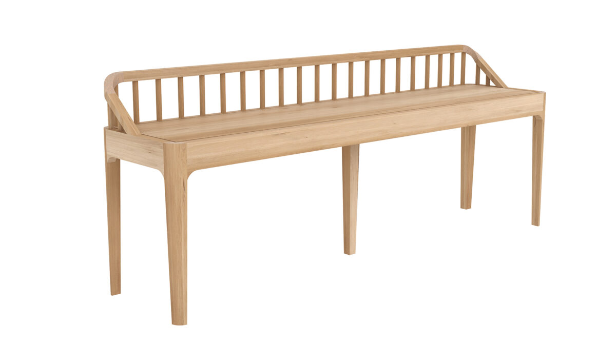 Ethnicraft Spindle bench Oak 3Q