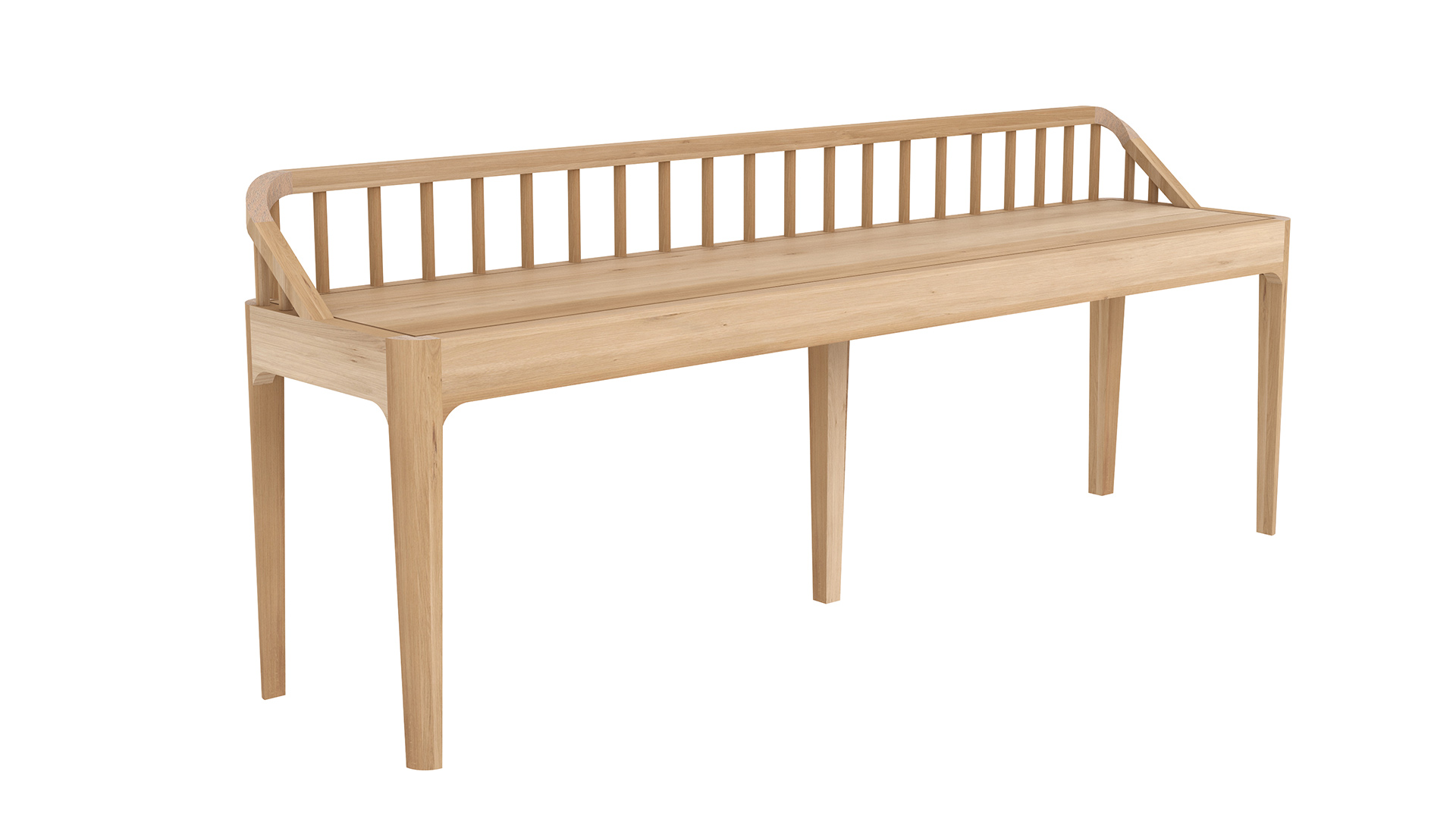 Spindle shop wood bench