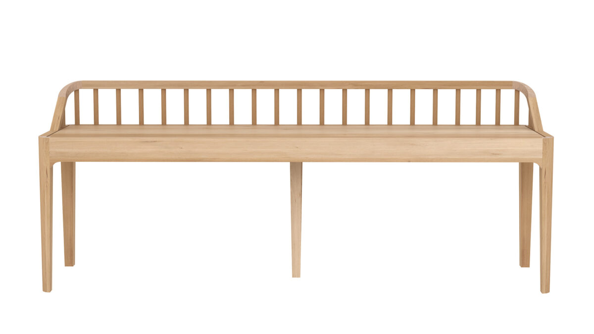 Ethnicraft Spindle bench front Oak