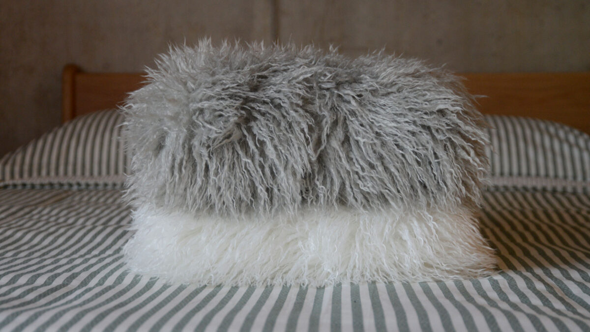 Soft Deep Pile Faux Afghan Throws - 2 Colours