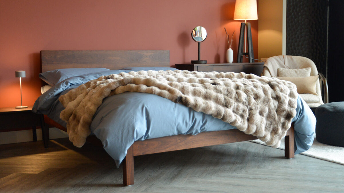Super Soft Faux Fur Bubble Throw - Image 4