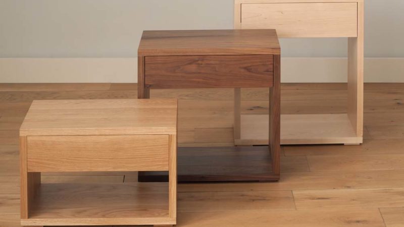 Finding the right solid wood bedside table for your bed