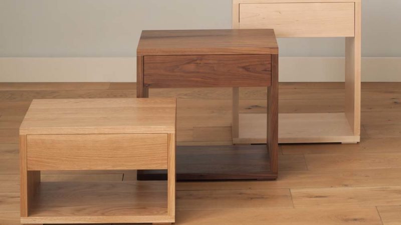 Find the right solid wood bedside table for your bed at Natural Bed Company