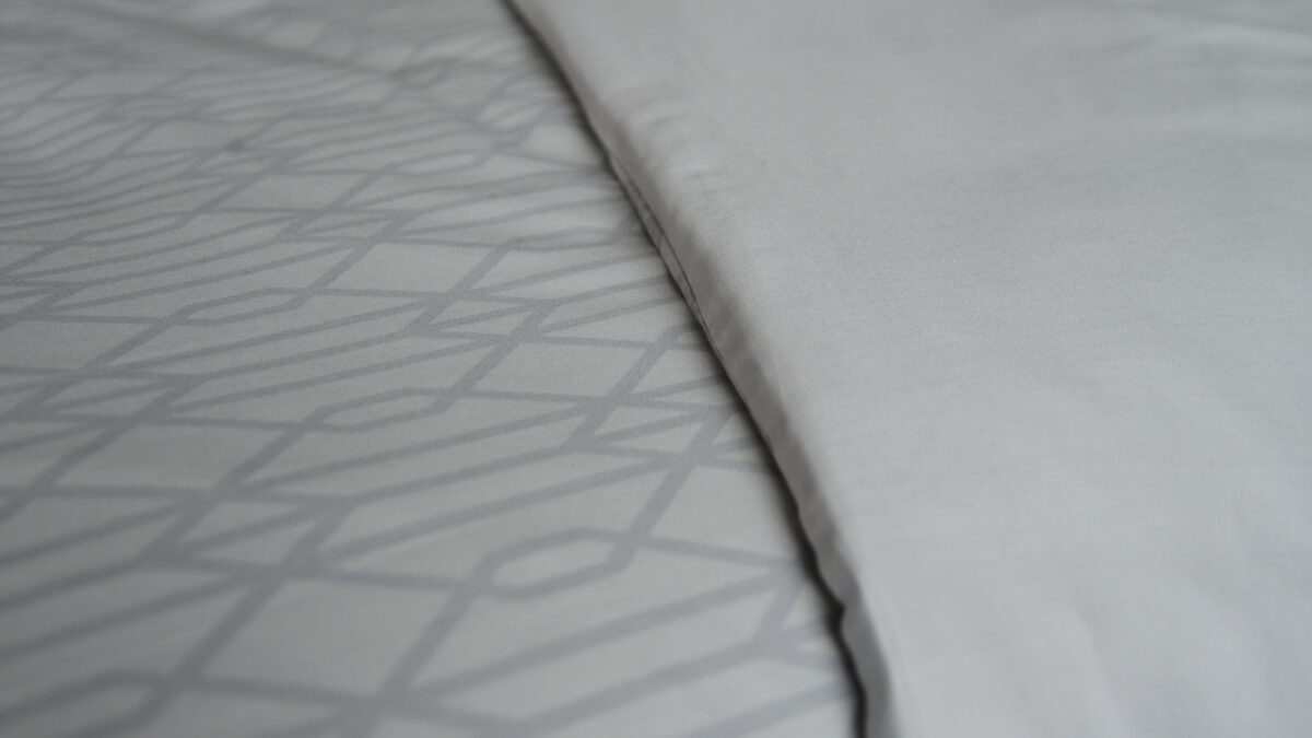 Gatsby Silver Duvet Set Pattern Close Up