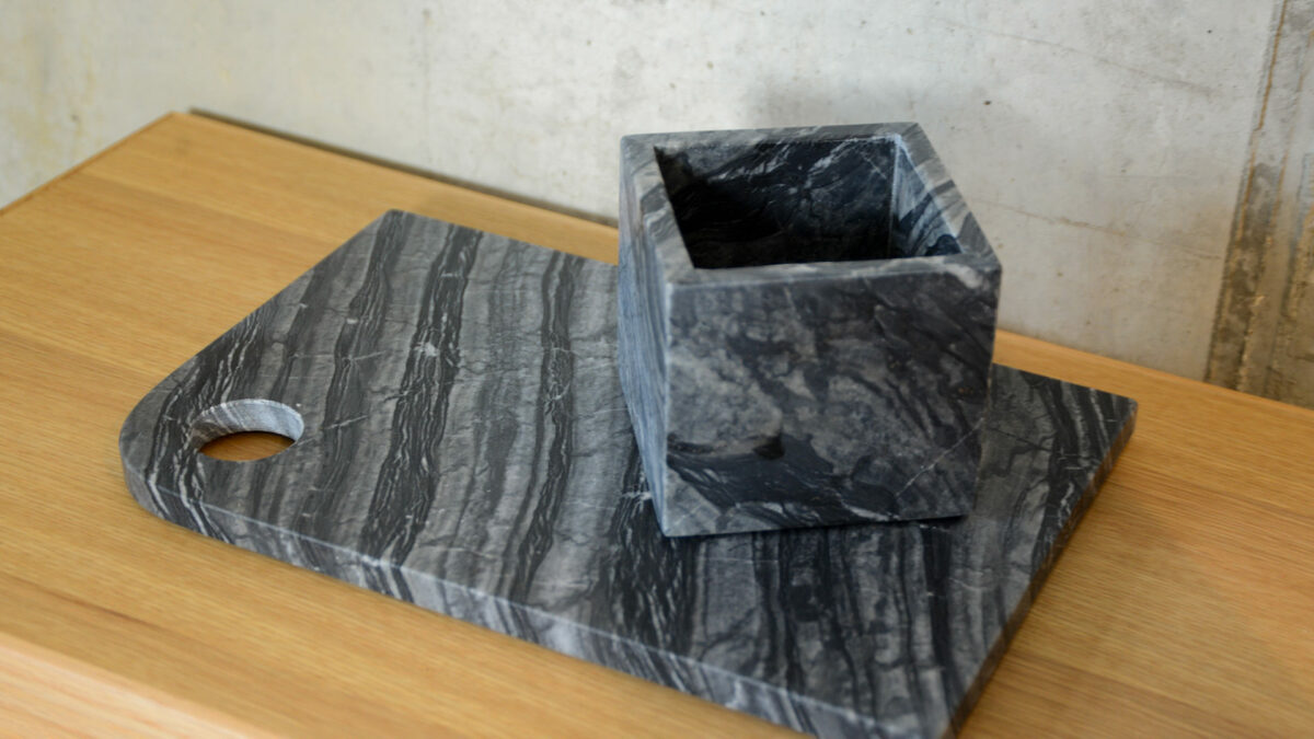 Grey Marble Pot Chopping Board