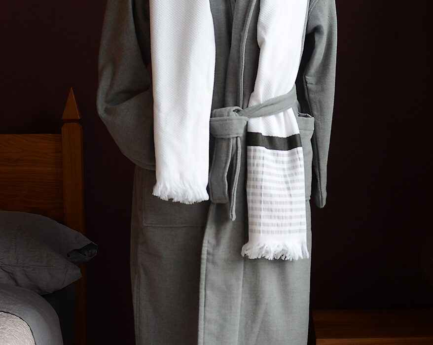 Men's Cotton Towelling Robe Robes Natural Bed Company