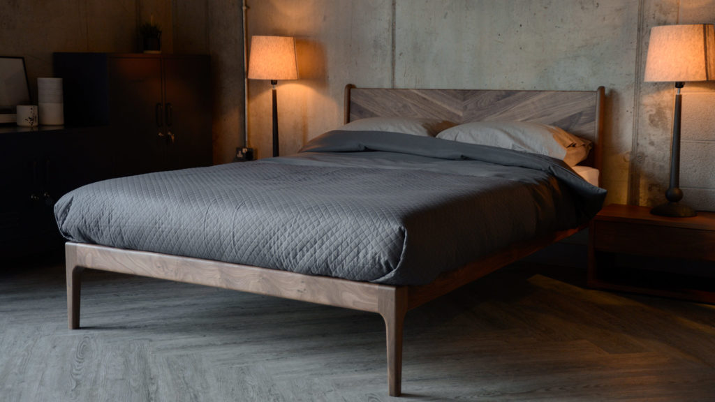 new Hoxton bed in walnut