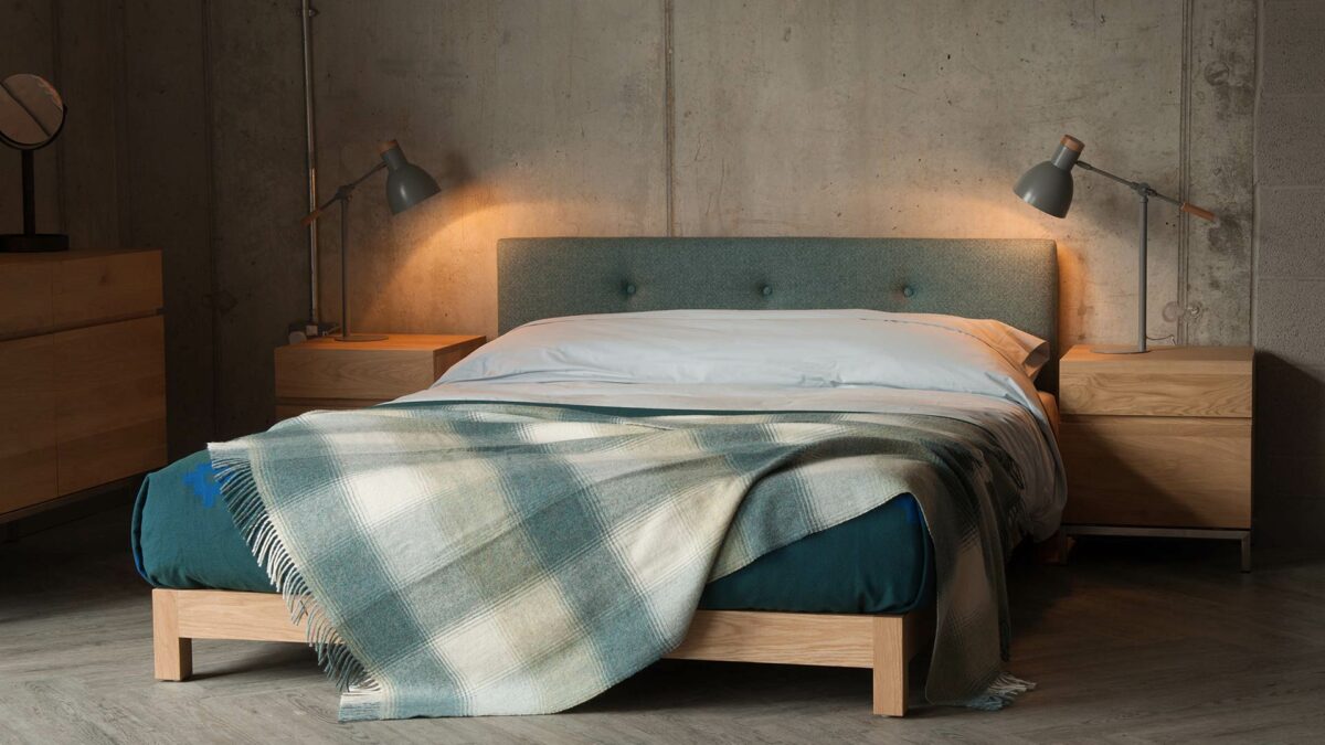 Iona low upholstered bed 3Q