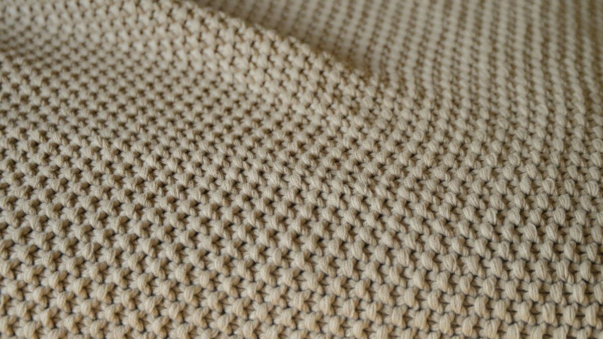 Knitted Throw Close Up