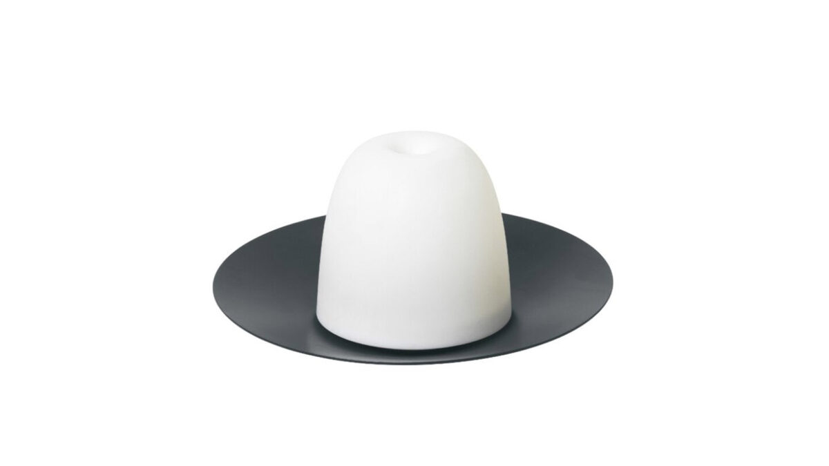 LED lamp in dark grey base